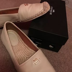 Coach lamb skin espadrilles